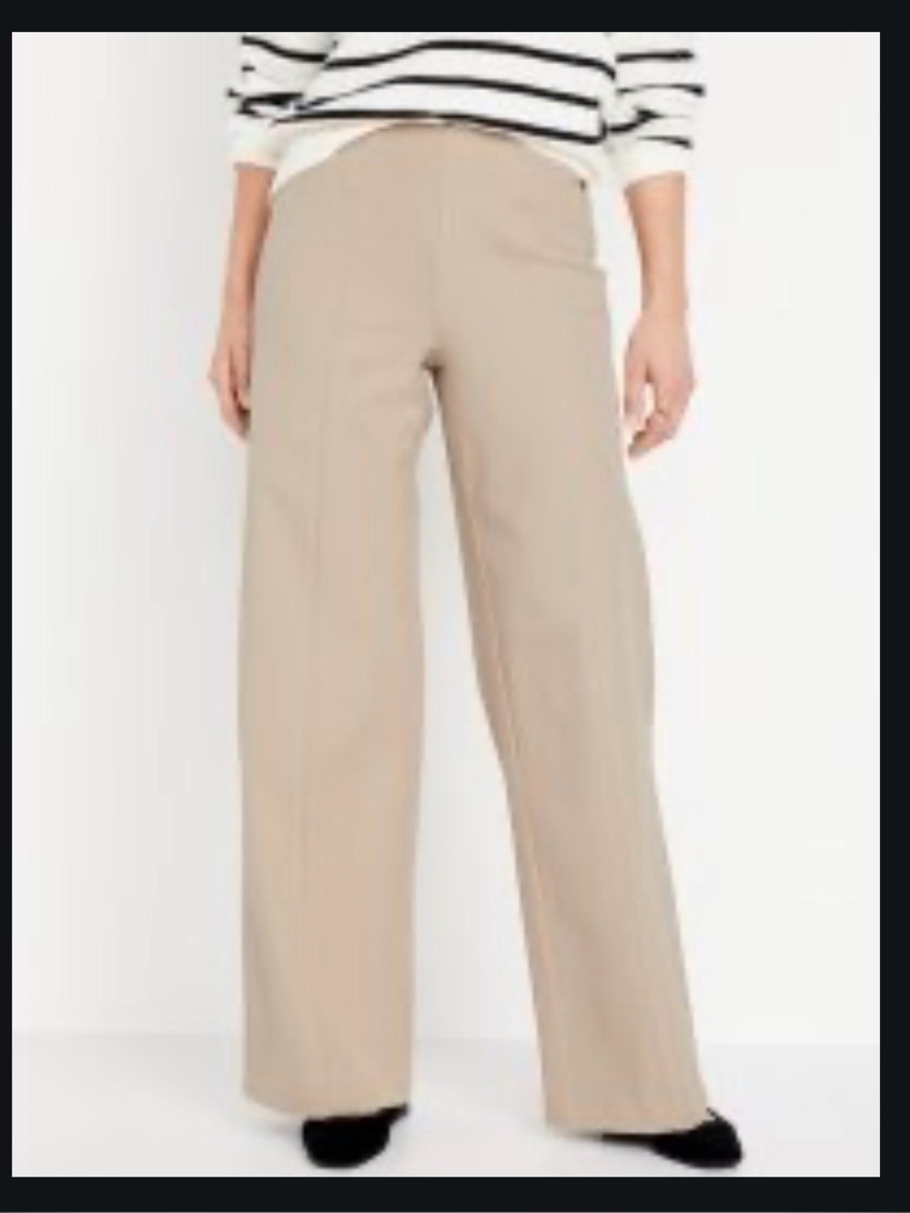 Old Navy Wide-Leg Pixie Pants in Tan